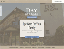 Tablet Screenshot of dayeyecare.com